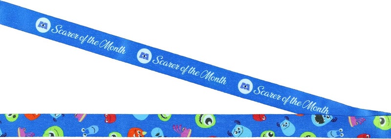 Disney Monsters Inc Scarer of The Month James P. Sullivan Sulley Breakaway Lanyard ID Badge Holder with 2" Rubber Charm (Blue) - Image 5